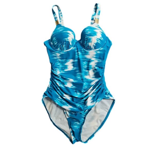 SPANX Other - SPANX Womens One Piece Swimsuit, Ruched, Shaping, Underwire, Size 10 B/C